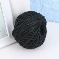 Tineasur Black Jute rope 2mm x 50m for Crafts Sewing and Gift Wrapping Multipurpose Household Twine for DIY Art and Decor Projects