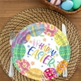 thumbnail image 5 of Fasiaou 20PCS Easter Paper Plates and Napkins Party Supplies, Easter Bunny Egg Disposable Dinner Dessert Plates and Napkins for Spring Holiday Party Decorations Serves 20 ,B, 5 of 6