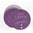 thumbnail image 2 of Inkdotpot Pack Of 50 Let Love Sparkle Wedding Favor Paper Tags Craft Real Silver Foil Hang Tags, 2 of 6