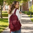 thumbnail image 4 of School Backpack for Teen Girls Stylish Backpack with Removable Small Pouch, Girls School Backpack for Middle School & College, Cute Backpacks for Teen Girls, White Backpack, 4 of 7
