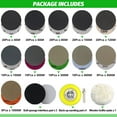 thumbnail image 3 of 150 PCS 3 Inch Sanding Discs Silicon Carbide 400-10000 Grits Wet/Dry Hook and Loop Sandpaper for Drill Grinder, 3 of 6