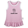 thumbnail image 1 of Chips Image & Cousin Crew Funny Dresses For Baby, Newborn Babies Skirts, Infant Princess Dress, 0-24M Kids Graphic Clothes (Pink Sleeveless Dresses, 12-18 Months), 1 of 4