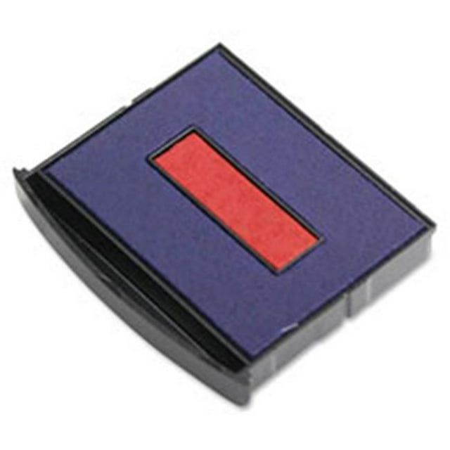 Timbre Consolidé Mfg.&44;co. remplacement pad&44; dater à 2 couleurs&44; Bleu-Rouge