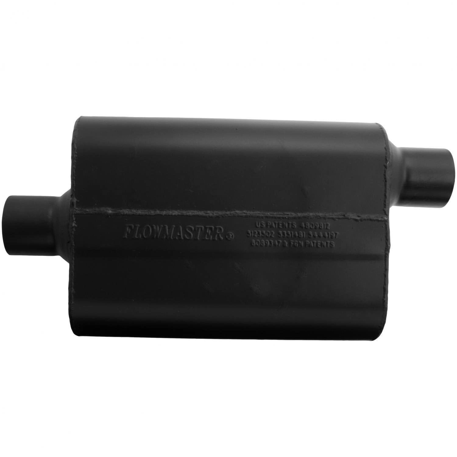 Flowmaster 942547 Super 44 Muffler - 2.50 Center In / 2.50 Offset Out - Aggressive Sound