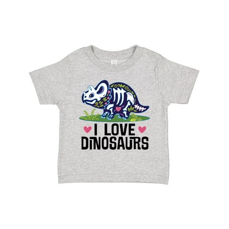 

Inktastic Girl Dinosaur I Love Dinosaurs Gift Toddler Toddler Girl T-Shirt
