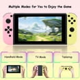 thumbnail image 2 of Controlador Switch para Nintendo Switch, control remoto con vibración dual, control de movimiento, captura de pantalla y activación (rosa y amarillo), 2 of 8