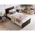 thumbnail image 3 of AFI Naples Twin XL Solid Wood Low Profile Platform Bed with Matching Footboard, Espresso, 3 of 12