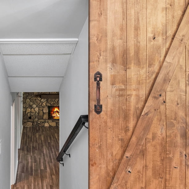 Hytrove Tirador De Madera Estilo Color Marrón Oscuro Para Puertas Y Muebles Con Instalación Sencilla