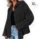 thumbnail image 2 of Sonducket Camisa de mujer Casual Botón Top Blusa de pana Blusa Abrigo de otoño Prendas para la parte del cuerpo negro XL, 2 of 4