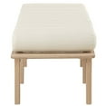 thumbnail image 6 of Meridian Furniture Landon Cream Vegan Leather Bench, 6 of 9