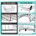 thumbnail image 4 of DPZM Expandable 304 Stainless Steel Dish Drying Rack,Dish Rack,L16.1-22.8''xW11.8''xH5.1'' Drying Rack Kitchen,Kitchen Sink Organizer,Over The Sink Dish Drying Rack with 1Pcs Black Chop, 4 of 6