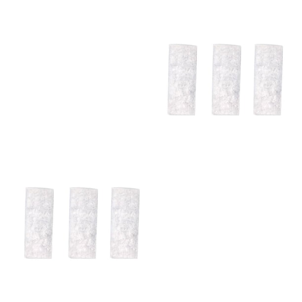 Monstrate Almohadilla de mopa de microfibra, lavable, en seco y húmedo, almohadillas de limpieza, accesorios de repuesto para Blanco 7x18cm 2piezas