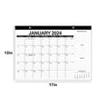 LWITHSZG Calendar 20242025 18 Month (Black & White), Minimalist Wall