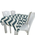 thumbnail image 3 of EREHome Nappes Bleues Décoration de Table Blanche 52x70 Pouces, 3 of 5
