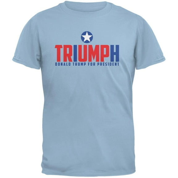 Election 2020 Triumph Trump for President Light Blue Adult T-Shirt - Medium