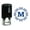 Black, variant on Printtoo Alphabet M Monogram Octagon Celtic Swirl Frame Self Inking Rubber Stamp Office Stationary