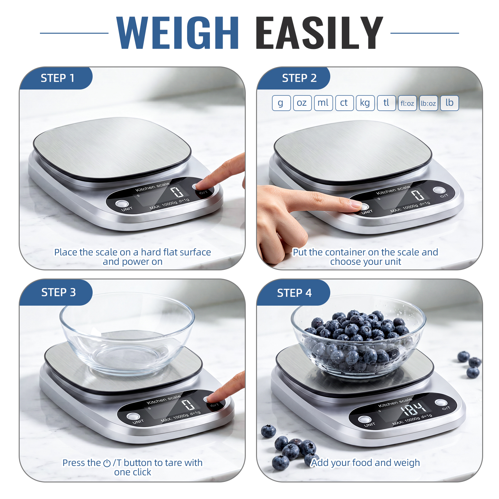 Arenviy Digital Food Scale, 22-Pound photo 5