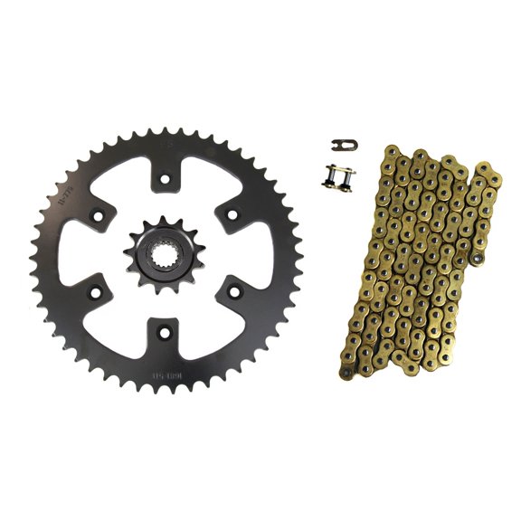 Factory Spec, Gold 520x114 Drive Chain & 13/51 Gearing compatible with Honda CRF450X 13T & 51T Sprockets