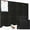 Black, variant on Yahome 12Pcs Felt Bulletin Board Each 12 Inch Self Adhesive Felt Wall Tiles with Pushpins for Office Wall Decor Push Pin Board Wall Home Office (White)