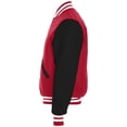 thumbnail image 3 of Holloway Sportswear S Varsity Jacket Scarlet/Black/White 224183, 3 of 4