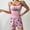 Pink, variant on Xysaqa Pajamas Set for Women Love Printed Spaghetti Strap Cami Tank Tops and Shorts Womens Two Piece Pjs Set Cute Sleepwear Black M