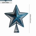 thumbnail image 3 of Estrella de Navidad, adorno de árbol de Navidad, metal resistente, brillo plateado, decoración de lujo, para exteriores, fácil de instalar, para jardín, duradero, estrella de 8 puntas, iluminación, 3 of 8