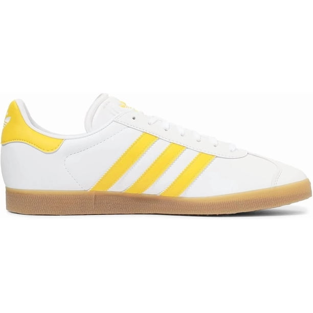 Adi-das GAZELLE IH0379 Footwear White/Yellow/Gold Men's Women's Sneakers