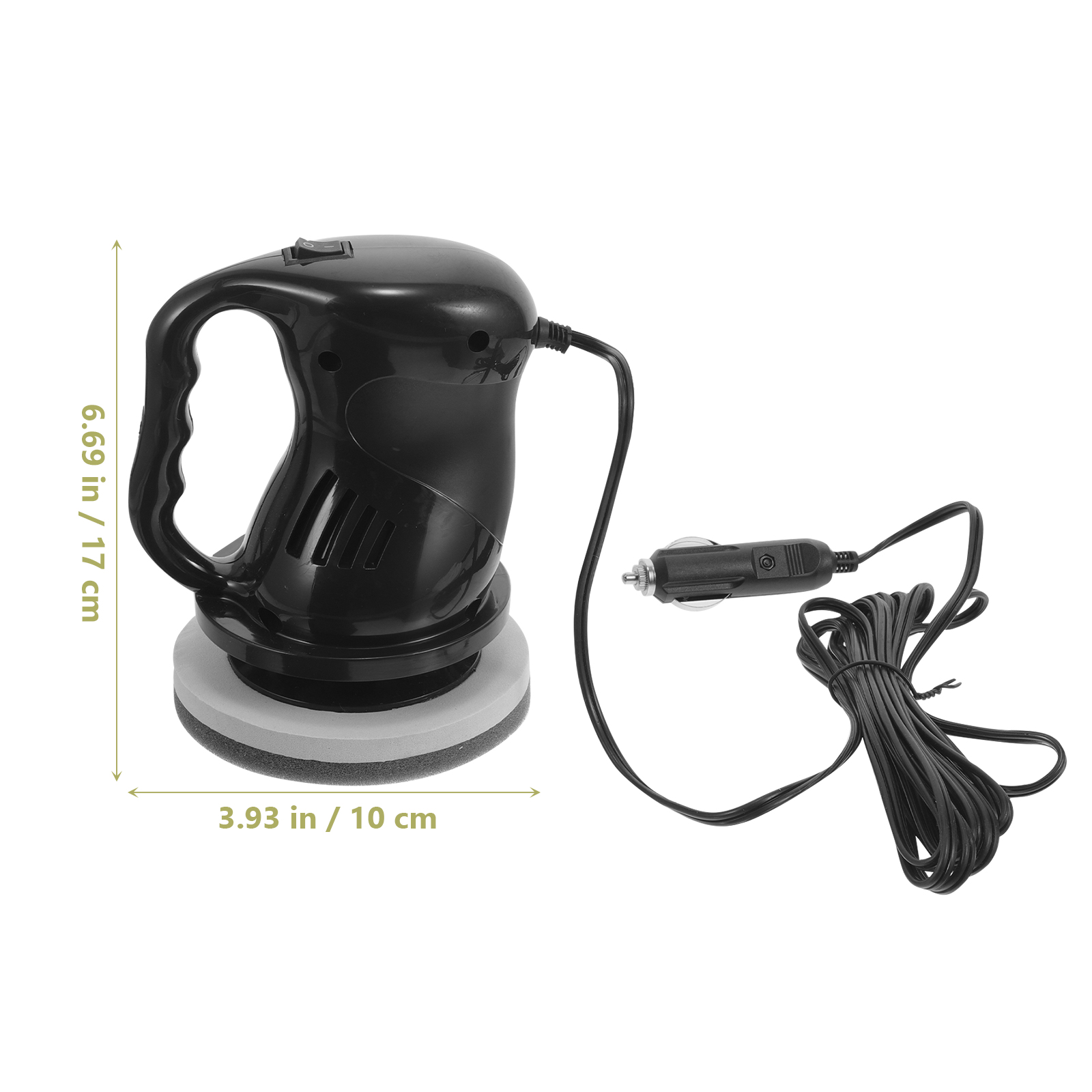WHAMVOX  12 V Car Polisher Machine Buffer Waxing Buffing Polishing Black