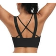 thumbnail image 2 of LWP YOGA Women's Strappy Sports Bras Padded Yoga Top Criss Cross Back Cami Fitness Workout, 2 of 11