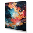 thumbnail image 2 of Designart "Swirling Fluid Painting in Pink and Blue IV" Abstract Canvas Wall Art - Modern Pink Abstract Painting Bedroom Canvas Wall Art, 2 of 6