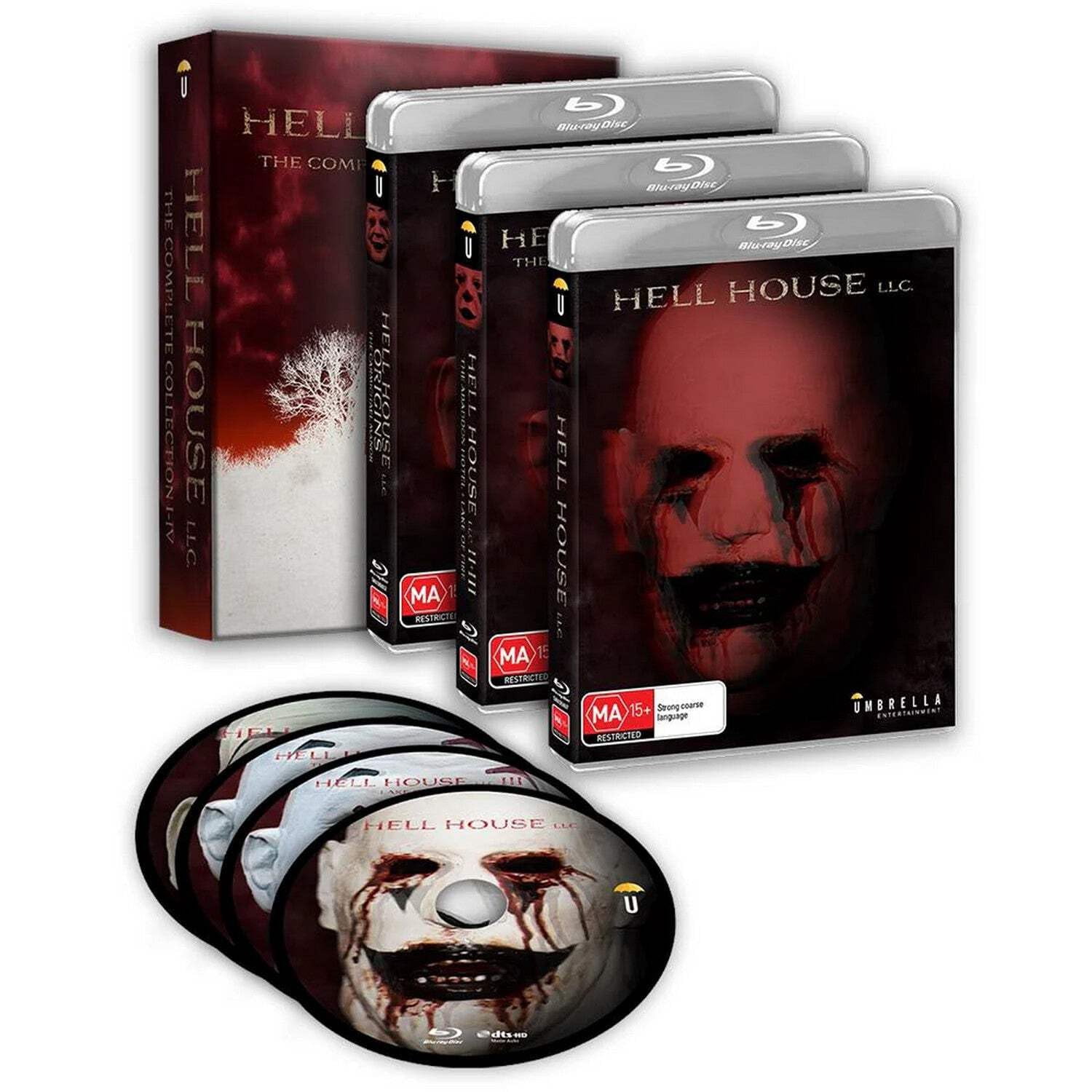 Hell House Collection: I-IV - All-Region/1080p Boxset (Blu-ray), Umbrella Ent, Horror