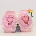 thumbnail image 3 of BESTSKY 2 Pcs Baby Knee Pads for Crawling,Cartoon Print Design Toddlers Kneepads Protector,Flexible Fit Soft Material Knee Pad,Monkey Pink, 3 of 4