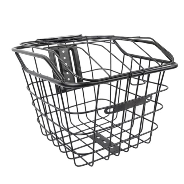 Cesta delantera universal para bicicleta eléctrica, de metal, decorativa, para almacenamiento y portaequipajes. Ideal para salidas en bicicleta y acti
