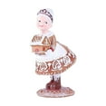 thumbnail image 2 of Gingerbread Christmas Decorations Mr,Santa and Mrs.Santa Vintage Christmas Decor Santa Christmas Figurines Resin Gingerbread Santa Statue Christmas Table Decor Xmas Party Home Decor[Brown Girl], 2 of 5