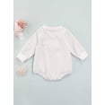 thumbnail image 4 of xiaxaixu Casual Playsuit, Rainbow Dot Pattern Long Sleeve Round Neck Romper, 4 of 8