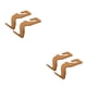 thumbnail image 3 of Riwesomey Colgador para respaldo de asiento de vehículo, ganchos universales para reposacabezas, bolso, ropa, chaqueta, bolsa, soporte de almacenamiento 2 uds beis 2piezas Riwesomey  CBP312544, 3 of 5