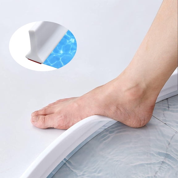 Collapsible Shower Water Guard Splash Barrier for Shower Stall, Stay Dry Retainer for Wet and Dry Separation