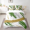thumbnail image 2 of YST Grey Beige Grass Green 7-Piece Comforter Set, Gradient Abstract, Modern, Queen, 2 of 4