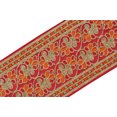 thumbnail image 7 of IBA Indianbeautifulart Golden Dori & Zari With Orange & Red Thread Dupion&nbsp;Trimming&nbsp;for Sewing 1 Inch Wide DIY Craft by 3 Yard Border Lace Tape&nbsp;Trim, 7 of 7