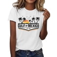 thumbnail image 1 of WZXFASHION T-shirt Femme du Mexique EST. 1550 Lettres Imprimées Col Rond Manches Courtes Décontracté Liquidation T-shirt Femme Manches Courtes, 1 of 4