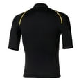 thumbnail image 3 of Nyeemya Men 1.5mm Neoprene Diving Surfing Swim Tops Wetsuit Short Sleeve Shirt Summer Beachwear Black XXL, 3 of 5