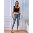 thumbnail image 4 of Women'S Sleeveless Crop Top Square Neck Tank Top Workout Fitness Summer Basic Tops 2025 Trendy Black M, 4 of 9