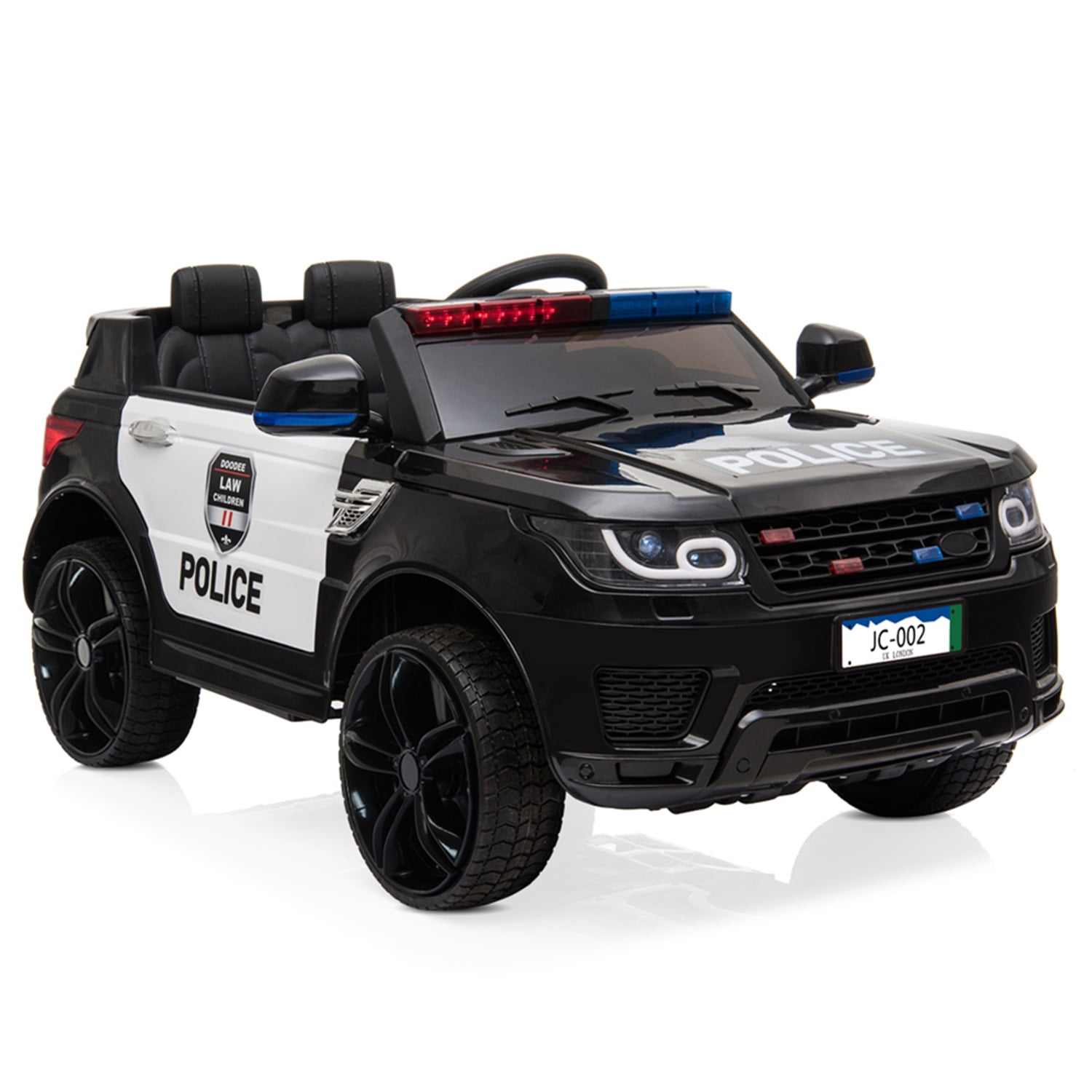 CIPACHO 12V Kids Police Ride On Car Electric Cars with 2.4G Remote Control, LED Flashing Light, Music & Horn, Black CIPACHO 12V Kids Police Ride On Car Electric Cars with 2.4G Remote Control, LED Flashing Light, Music & Horn, Black