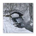 thumbnail image 1 of Winter Bandana, Wooden Bridge Cold River, Unisex Head and Neck Tie, by Ambesonne, 1 of 2