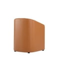 thumbnail image 6 of Manhattan Comfort Anna 19.69" Round Faux Leather Dining Armchair in Saddle Brown, 6 of 10