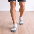 thumbnail image 2 of Loritta 12-Pack Ankle Socks for Men, Cushioned Moisture-Wicking Arch Support Athletic Mens Socks Size 10-13, White, 2 of 8