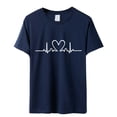 thumbnail image 4 of T-shirt à Col Rond Imprimé de Performance Artistique de Mode et de Loisirs pour Femmes à Manches Courtes Haut T-Shirt Décontracté Haut T-Shirt pour Femmes T-Shirts à Manches Longues pour Femmes T-Shirt à Manches Longues Confortable T-Shirts à Manches Courtes pour Femmes, 4 of 4