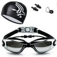 thumbnail image 3 of Lunettes de Natation Ensemble Bonnet de Natation Lunettes de Natation Lunettes de Natation avec Couvre-Nez,, 3 of 4