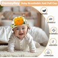thumbnail image 2 of Casco de bebé para caminar y gear, suave casco de seguridad para bebés, 1 a 2 años para protector de cabeza anticaída, ajustable, transpirable (pequeño tigre, tamaño ajustable), 2 of 5