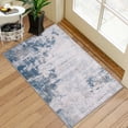 thumbnail image 4 of Haperlare Washable Area Rug Modern Abstract Entryway Rug Area Rug Doormat Stain Resistant Non-Slip for Entrance Kitchen Bathroom, 2' x 3' Blue/Brown, 4 of 5